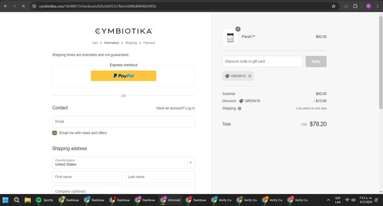How to apply Cymbiotika coupon code